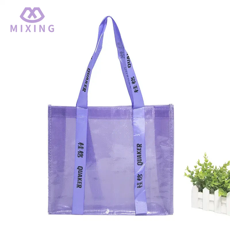 Transparent PP Woven Tote Bag