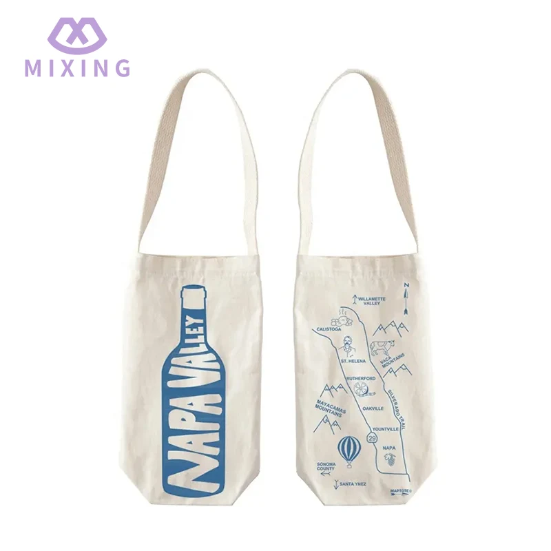 Cotton Single Wine Tote Bag