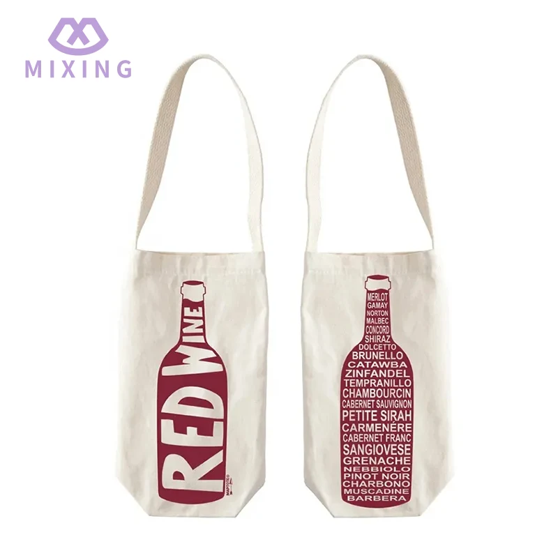 Cotton Single Wine Tote Bag