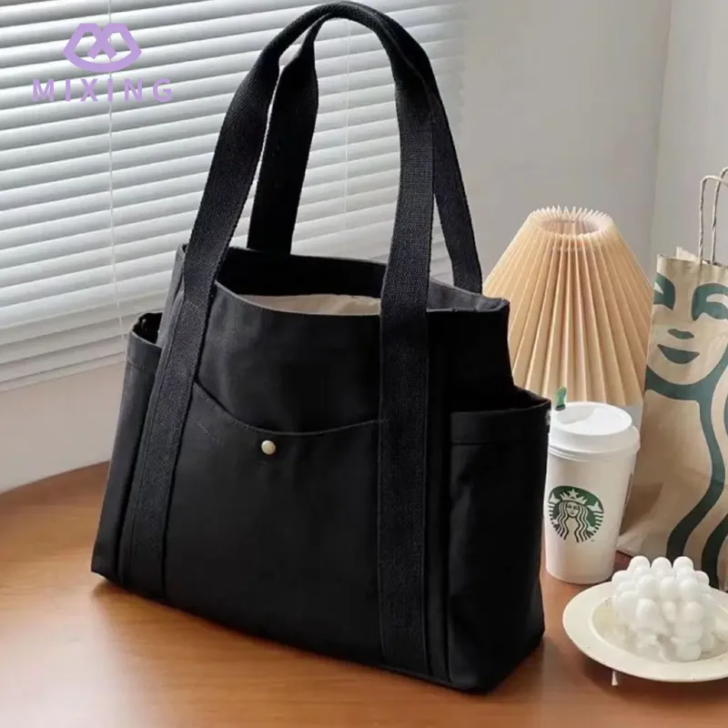 Canvas Tote Bag with Zipper