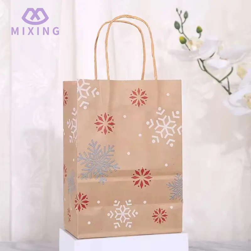 Kraft Christmas Gift Bags