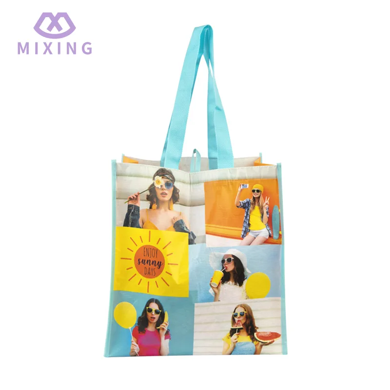 Laminated RPET Beach Tote Bag